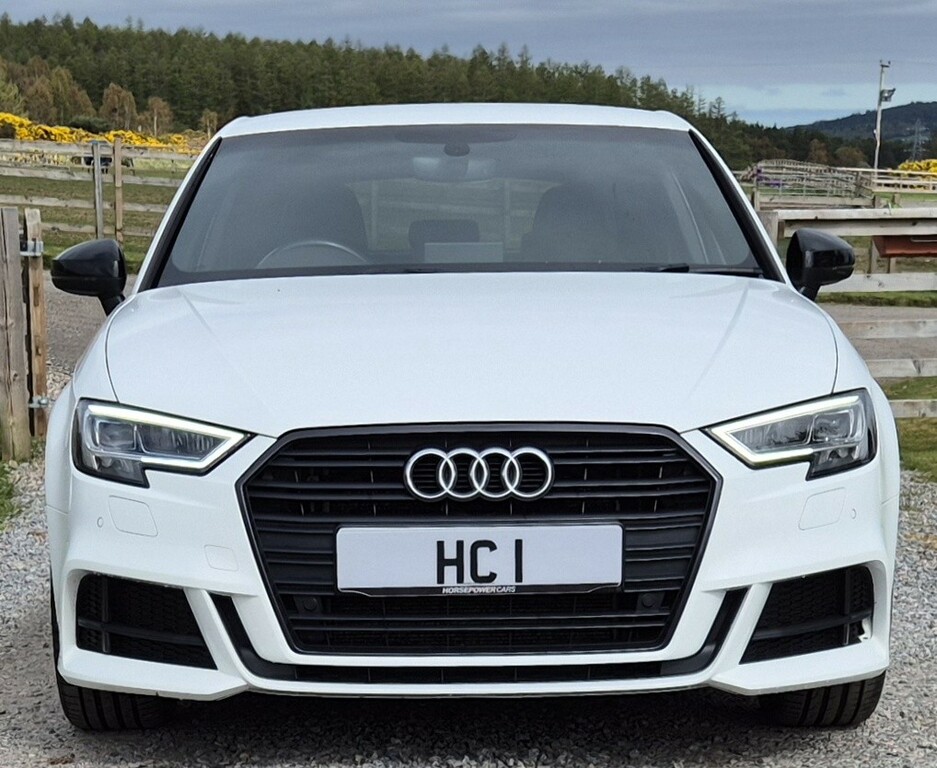 Audi A3 Hatchback 1.0 Tfsi 30 Black Edition 2018 R555GJC White #3