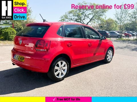 Volkswagen Polo 1.4 Match Hatchback EJ62HUP Red #3