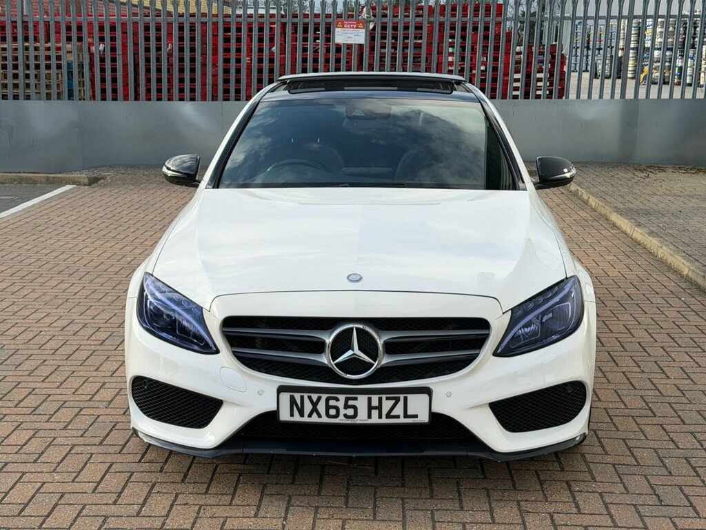 Mercedes-Benz C Class 2.1 C250d Amg Line Premium Plus 7G-tronic Euro NX65HZL White #2