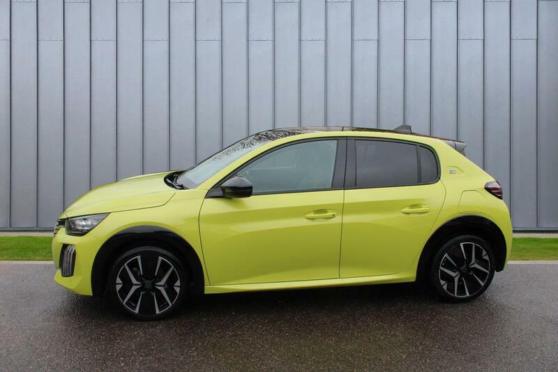 Peugeot e-208 51Kwh Gt 7.4Kw Charger LR73BBK Yellow #6