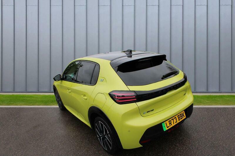 Peugeot e-208 51Kwh Gt 7.4Kw Charger LR73BBK Yellow #5
