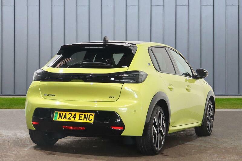 Peugeot e-208 51Kwh Gt 7.4Kw Charger NA24ENC Yellow #4