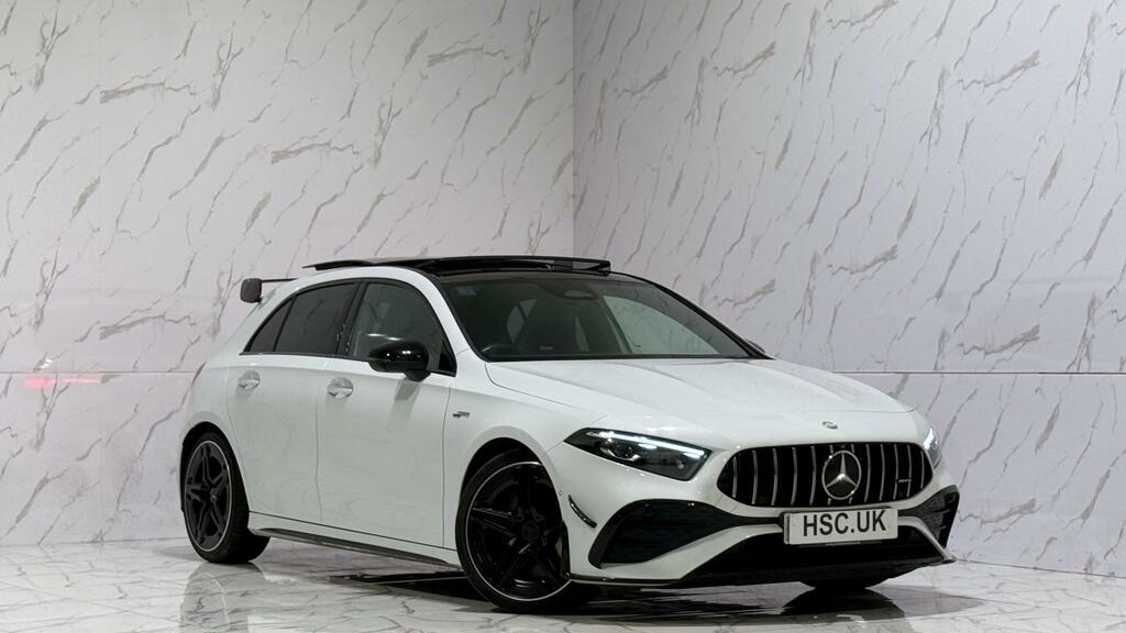 Mercedes-Benz A Class 2.0 A35h Mhev Amg Premium Plus Hatchback Pet White