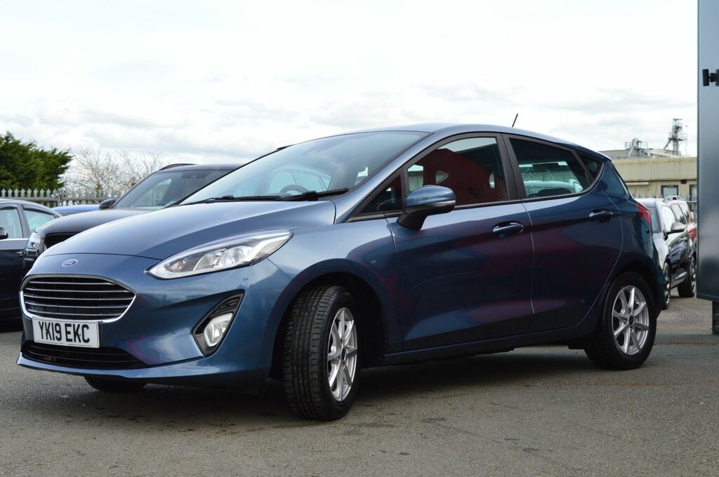 Ford Fiesta Ecoboost Gpf Zetec Hatchback YK19EKC Blue #3