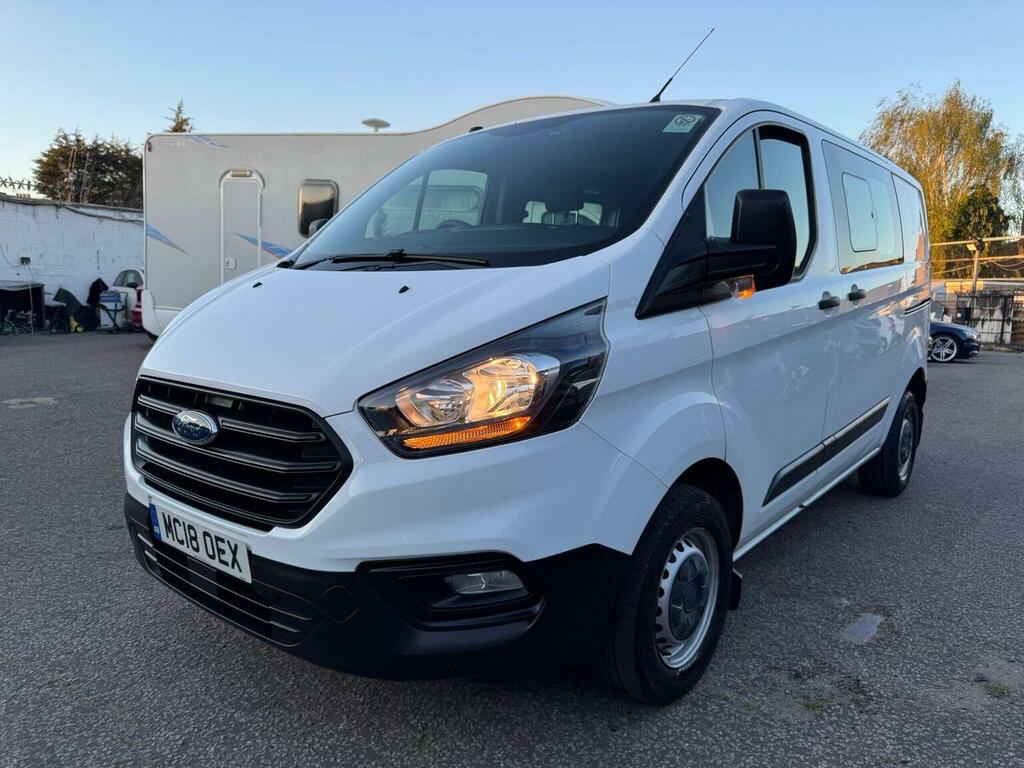 Ford Transit Custom Combi Van 2.0 300 Ecoblue Crew Van L1 H1 Euro 6 MC18OEX White #2
