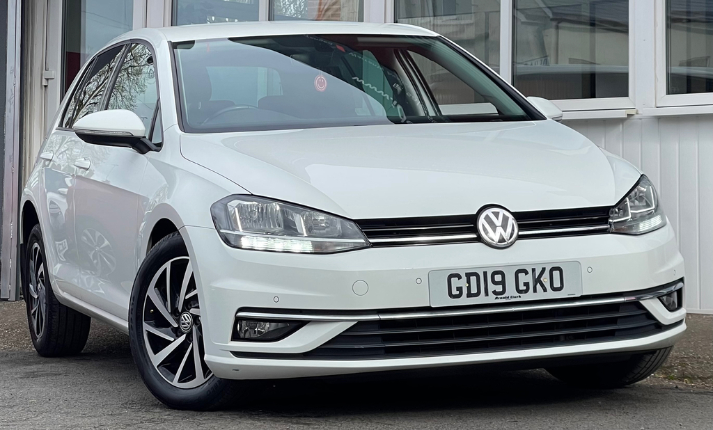 Volkswagen Golf 1.6 Tdi Match Hatchback Dsg Euro 6 Ss GD19GKO White #2