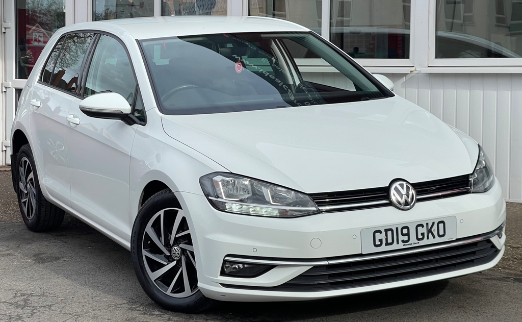 Volkswagen Golf 1.6 Tdi Match Hatchback Dsg Euro 6 Ss GD19GKO White #3