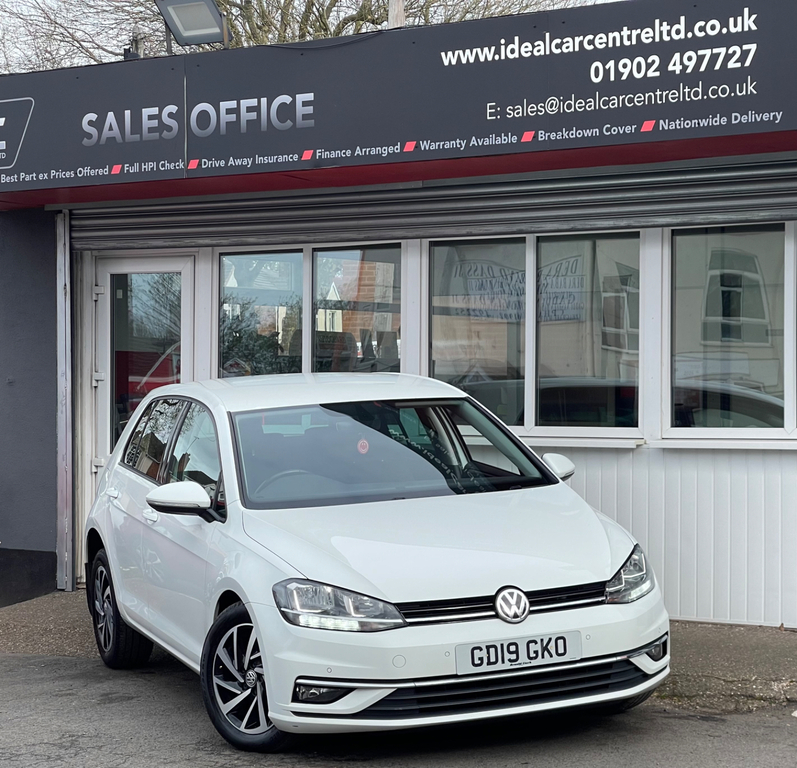 Volkswagen Golf 1.6 Tdi Match Hatchback Dsg Euro 6 Ss White