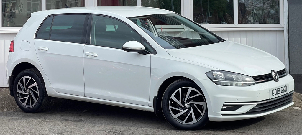 Volkswagen Golf 1.6 Tdi Match Hatchback Dsg Euro 6 Ss GD19GKO White #4