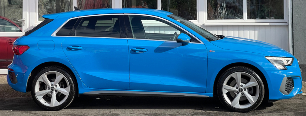 Audi A3 1.4 Tfsie 40 S Line Sportback Plug-in H WU21OKF Blue #4