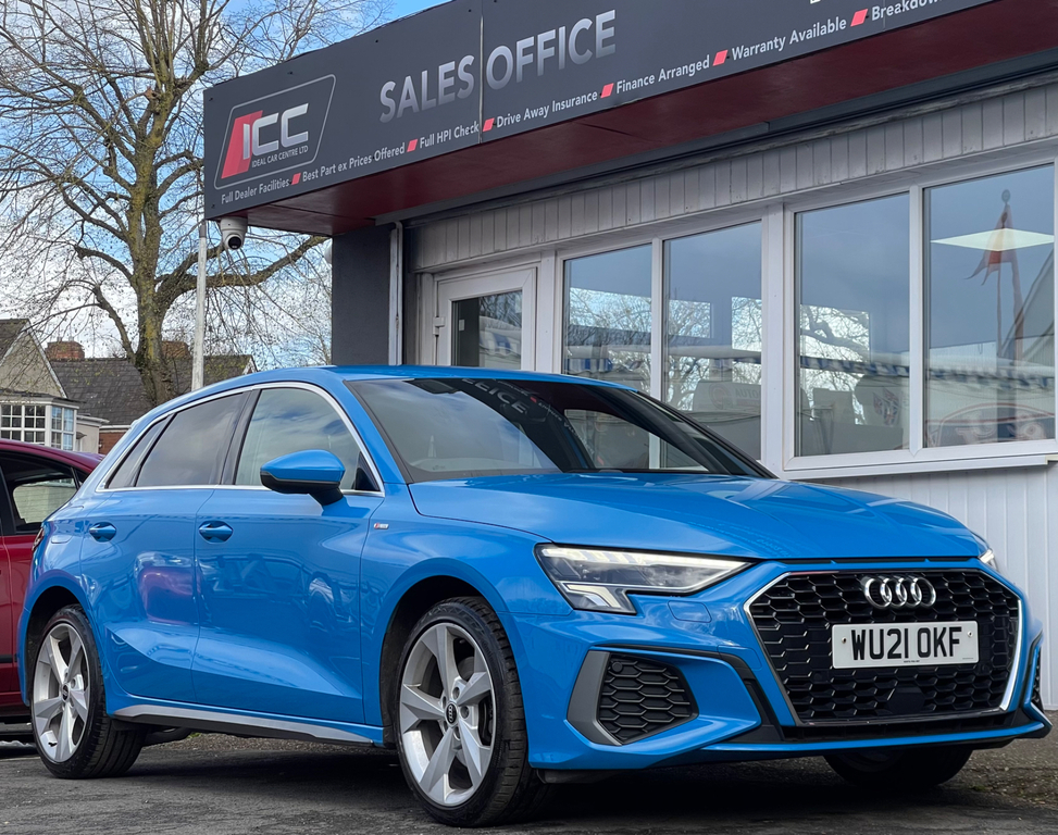 Audi A3 1.4 Tfsie 40 S Line Sportback Plug-in H WU21OKF Blue #6
