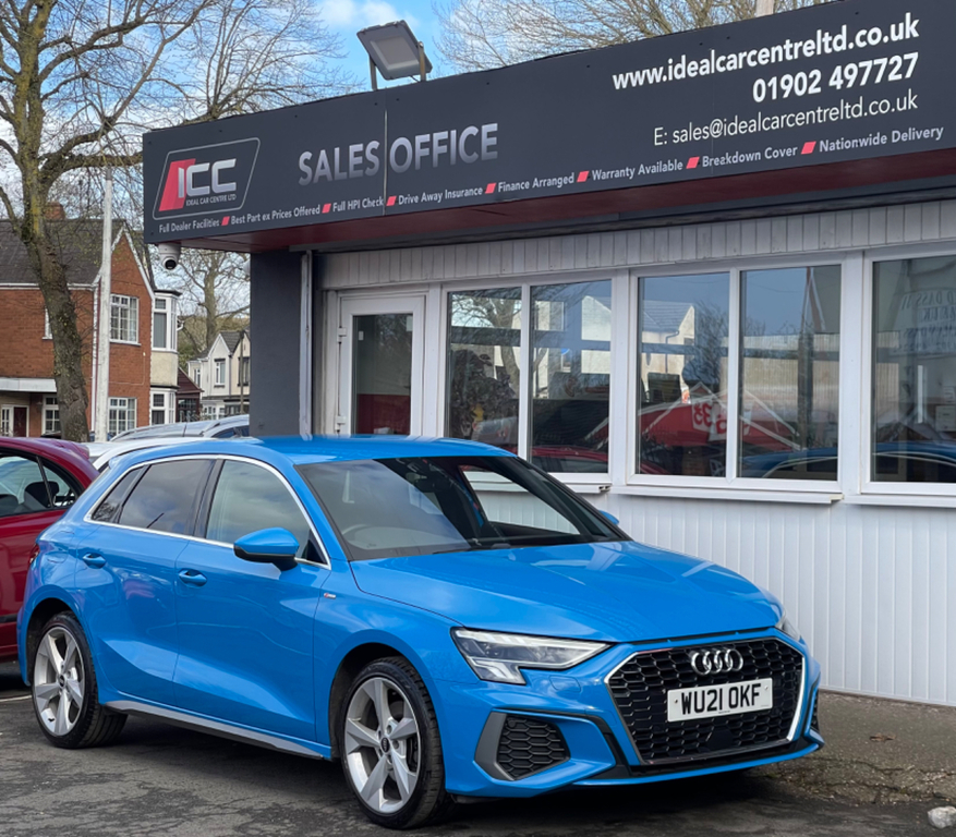 Audi A3 1.4 Tfsie 40 S Line Sportback Plug-in H WU21OKF Blue #5