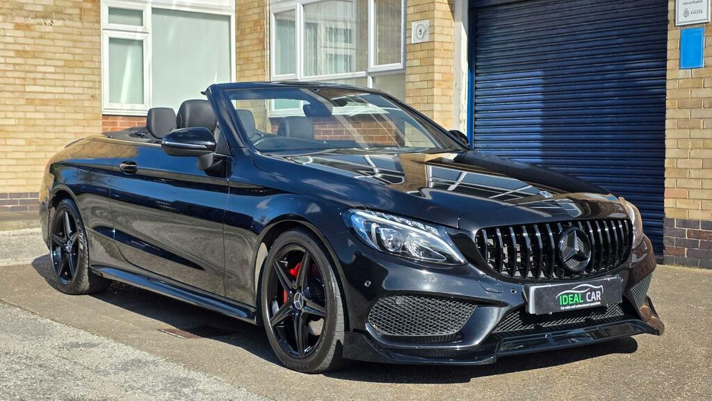 Mercedes-Benz C Class 2.1 C220d Amg Line Cabriolet G-tronic Euro 6 Ss LS17JPO Black #5