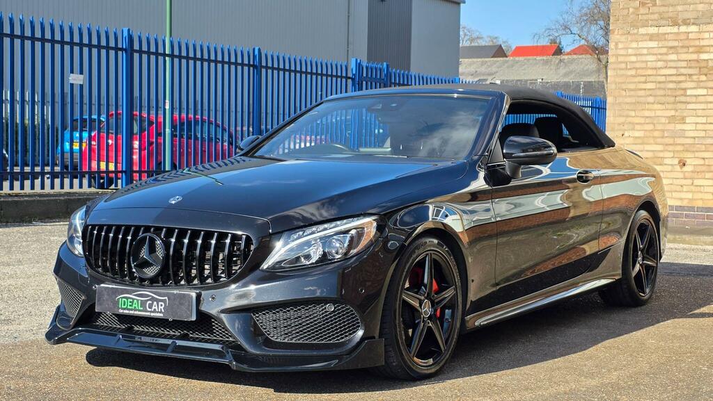 Mercedes-Benz C Class 2.1 C220d Amg Line Cabriolet G-tronic Euro 6 Ss LS17JPO Black #3