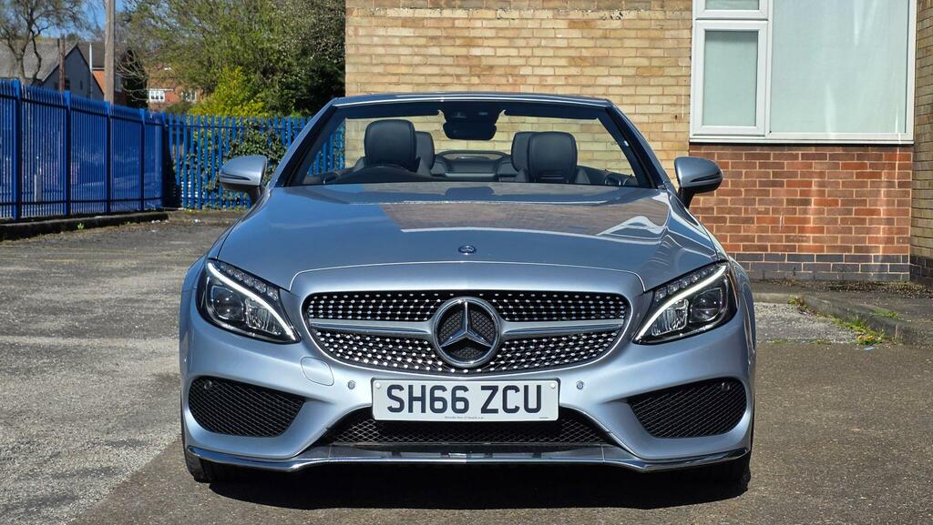 Mercedes-Benz C Class 2.1 C220d Amg Line Cabriolet G-tronic Euro 6 Ss SH66ZCU Silver #6