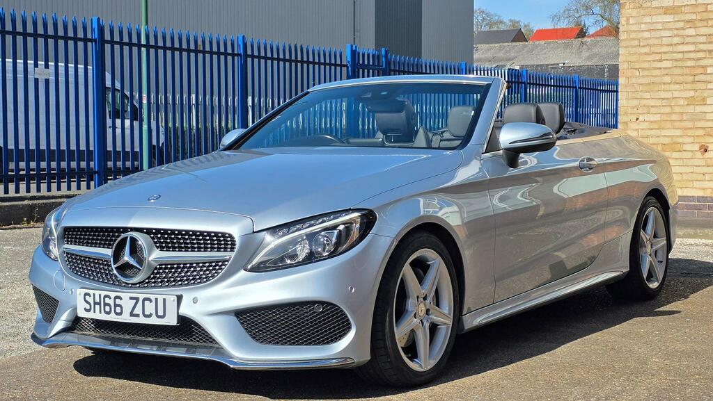 Mercedes-Benz C Class 2.1 C220d Amg Line Cabriolet G-tronic Euro 6 Ss Silver