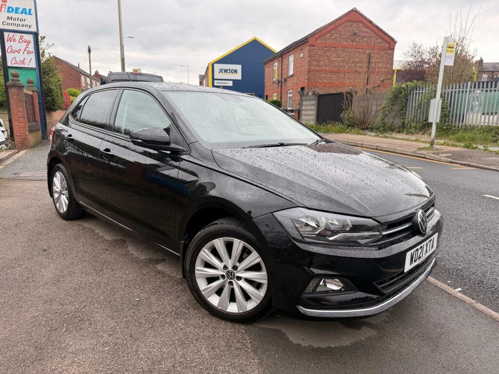 Volkswagen Polo Hatchback 1.0 Tsi Sel Dsg Euro 6 Ss 20212 WD21XTA Black #2