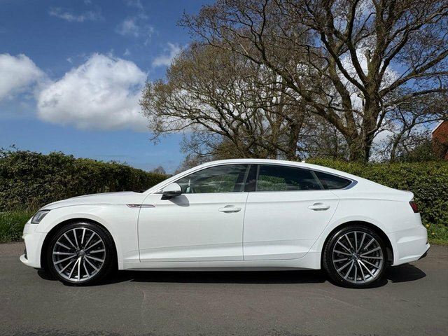 Audi A5 2019 2.0 Tfsi 40 S Line Sportback S Tro KO19WWS White #4