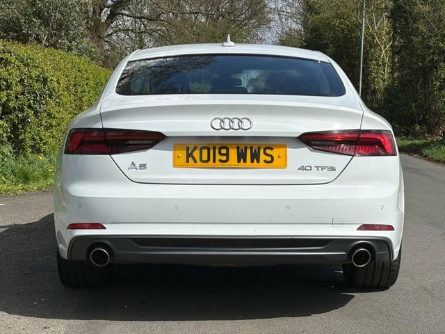 Audi A5 2019 2.0 Tfsi 40 S Line Sportback S Tro KO19WWS White #6