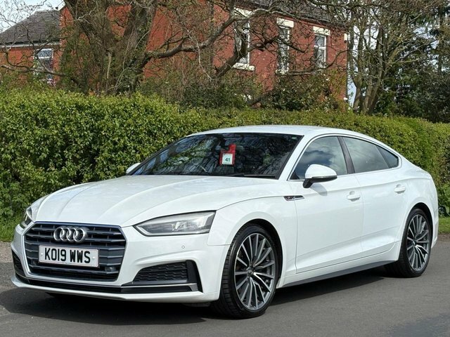 Audi A5 2019 2.0 Tfsi 40 S Line Sportback S Tro KO19WWS White #3