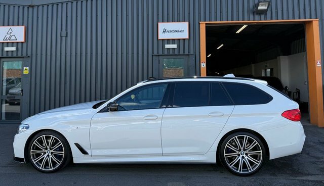 BMW 5 Series 3.0 530D M Sport Touring Xdrive Eu YF69MLO White #6