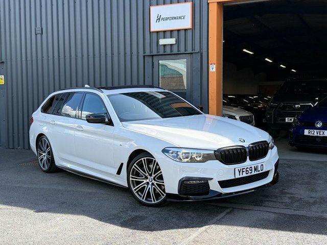 BMW 5 Series 3.0 530D M Sport Touring Xdrive Eu YF69MLO White #3