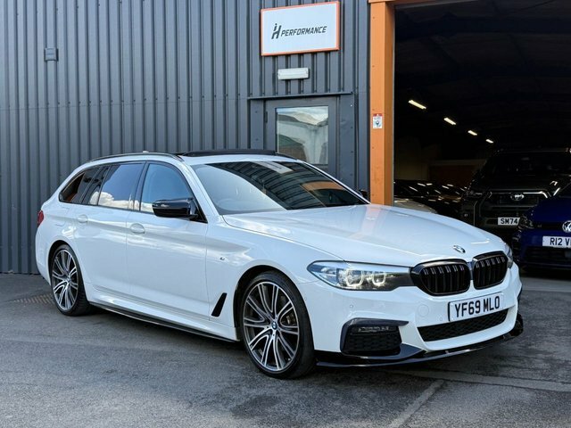 BMW 5 Series 3.0 530D M Sport Touring Xdrive Eu YF69MLO White #2