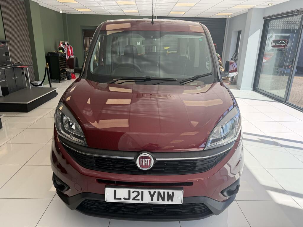 Fiat Doblo Rare Passenger Upfront Wav Just 2 000 Miles Ca Red #3