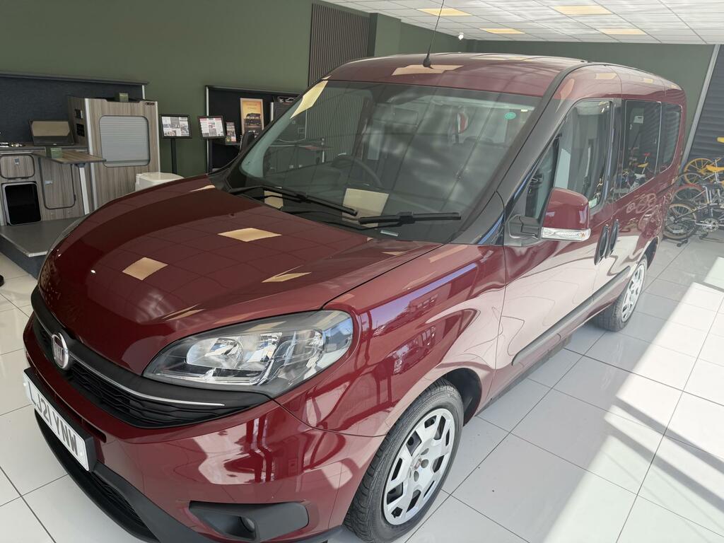 Fiat Doblo Rare Passenger Upfront Wav Just 2 000 Miles Ca Red #2