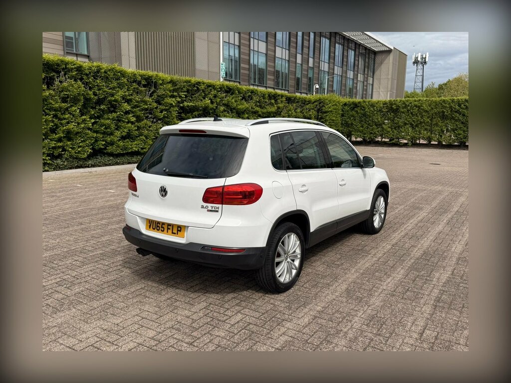 Volkswagen Tiguan 2.0 Tdi Bluemotion Tech Match Edition Suv Dies VU65FLP White #6