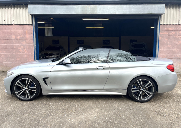 BMW 4 Series M Sport Convertible YK66DGX Silver #4