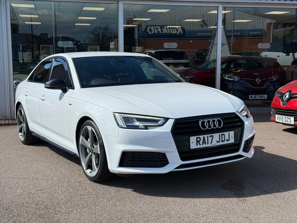 Audi A4 2.0 Tdi Black Edition Saloon S Tronic E White