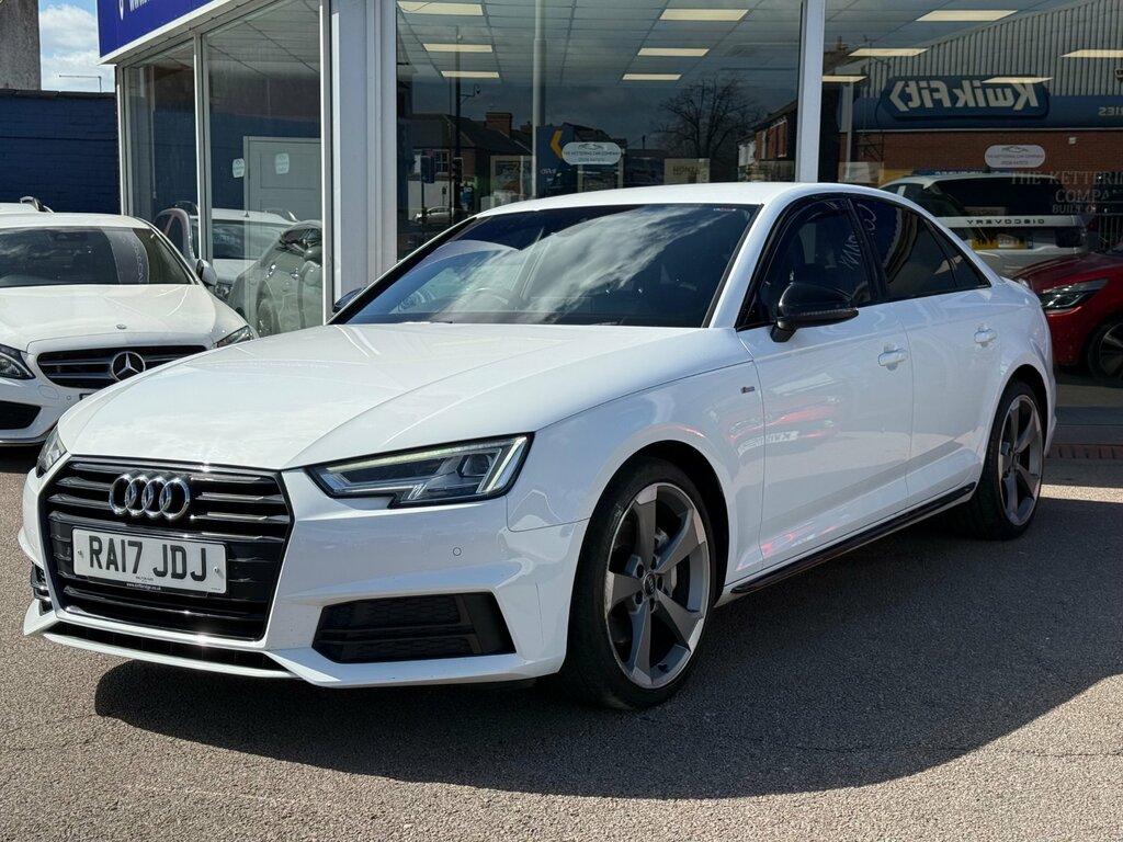 Audi A4 2.0 Tdi Black Edition Saloon S Tronic E RA17JDJ White #2
