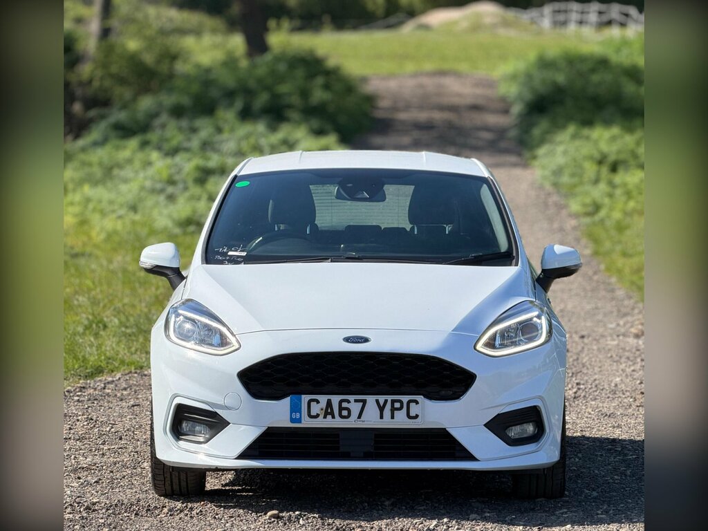 Ford Fiesta 1.0T Ecoboost St-line Euro 6 Ss CA67YPC White #2