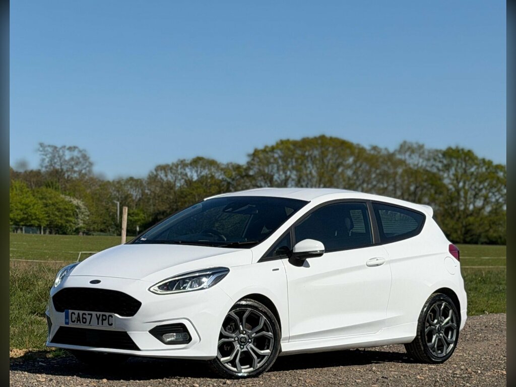 Ford Fiesta 1.0T Ecoboost St-line Euro 6 Ss CA67YPC White #3