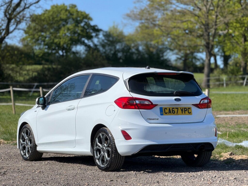 Ford Fiesta 1.0T Ecoboost St-line Euro 6 Ss CA67YPC White #5