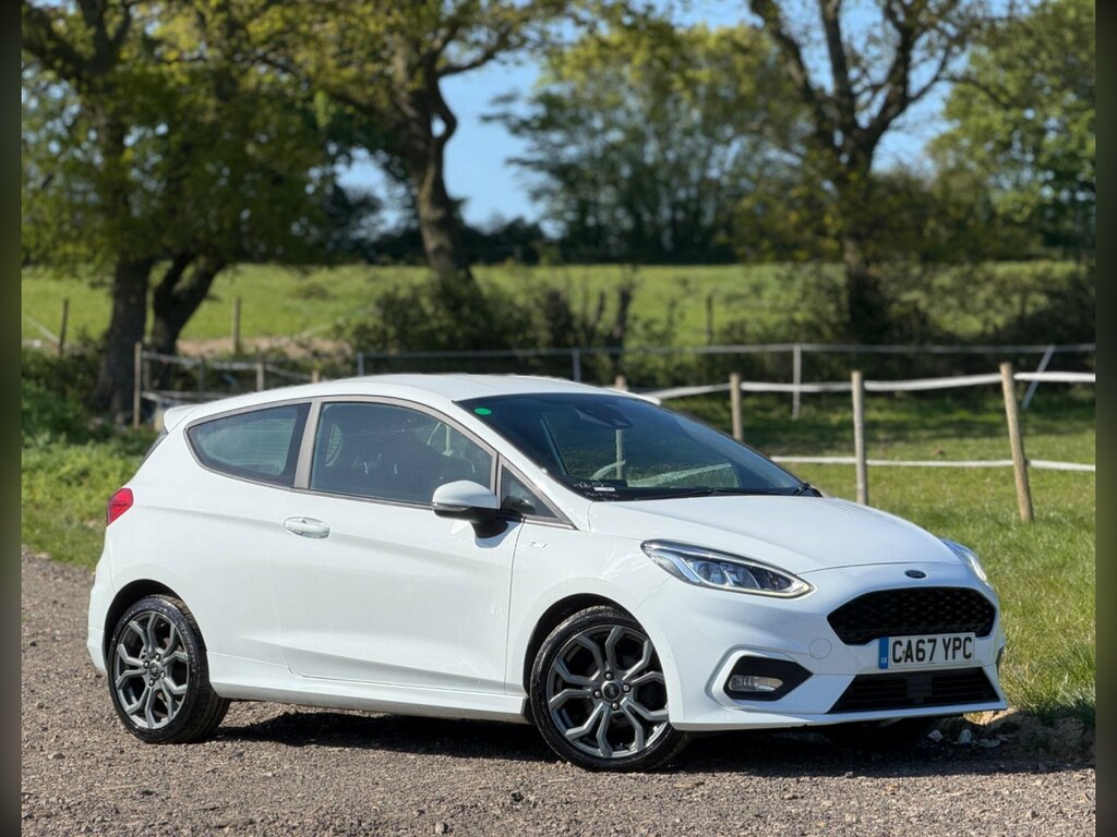 Ford Fiesta 1.0T Ecoboost St-line Euro 6 Ss CA67YPC White