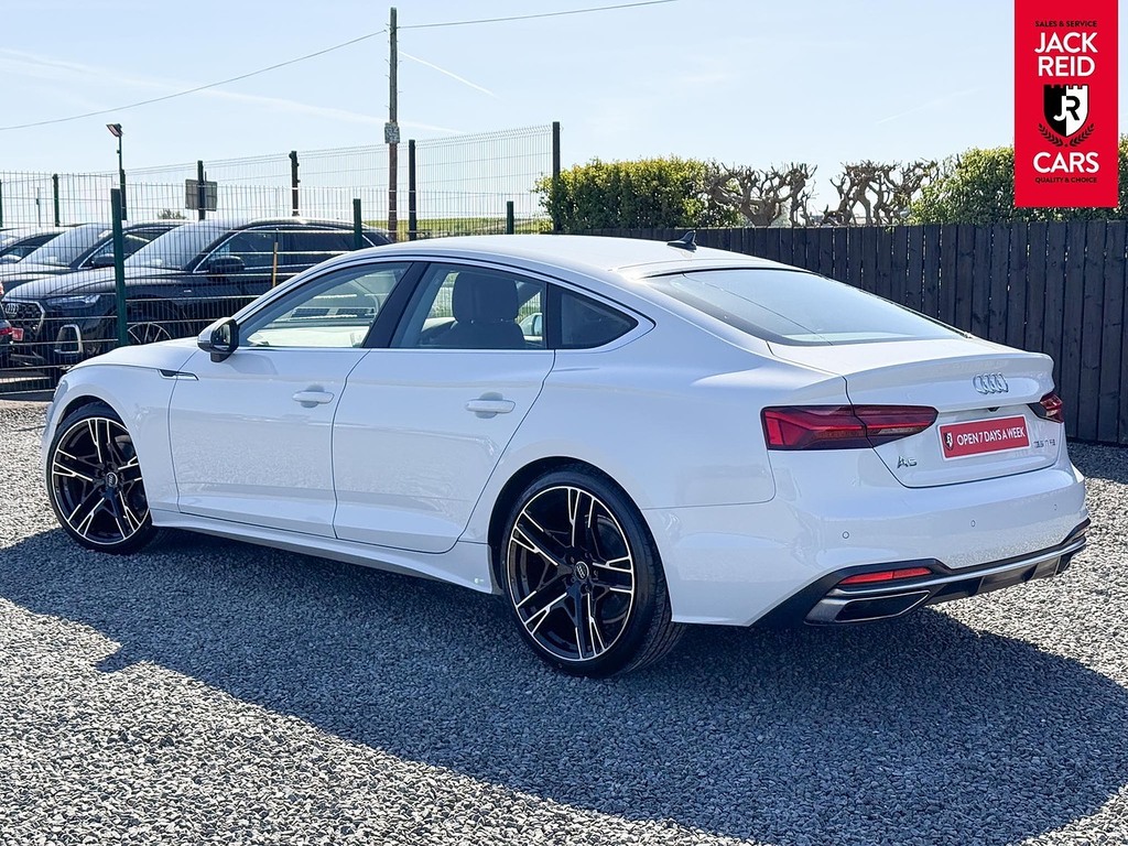 Audi A5 Hatchback YJ73GLE White #2