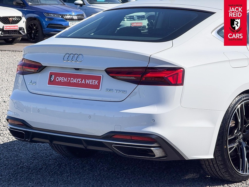 Audi A5 Hatchback YJ73GLE White #4