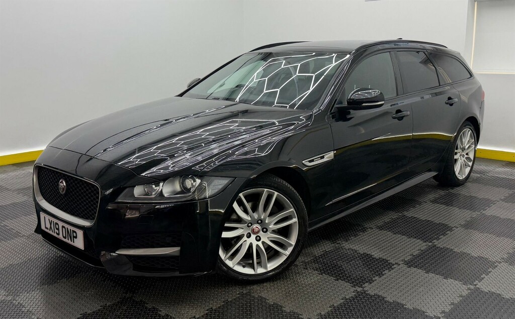Jaguar XF 2.0D R-sport Sportbrake Euro 6 Ss LX19ONP Black #3