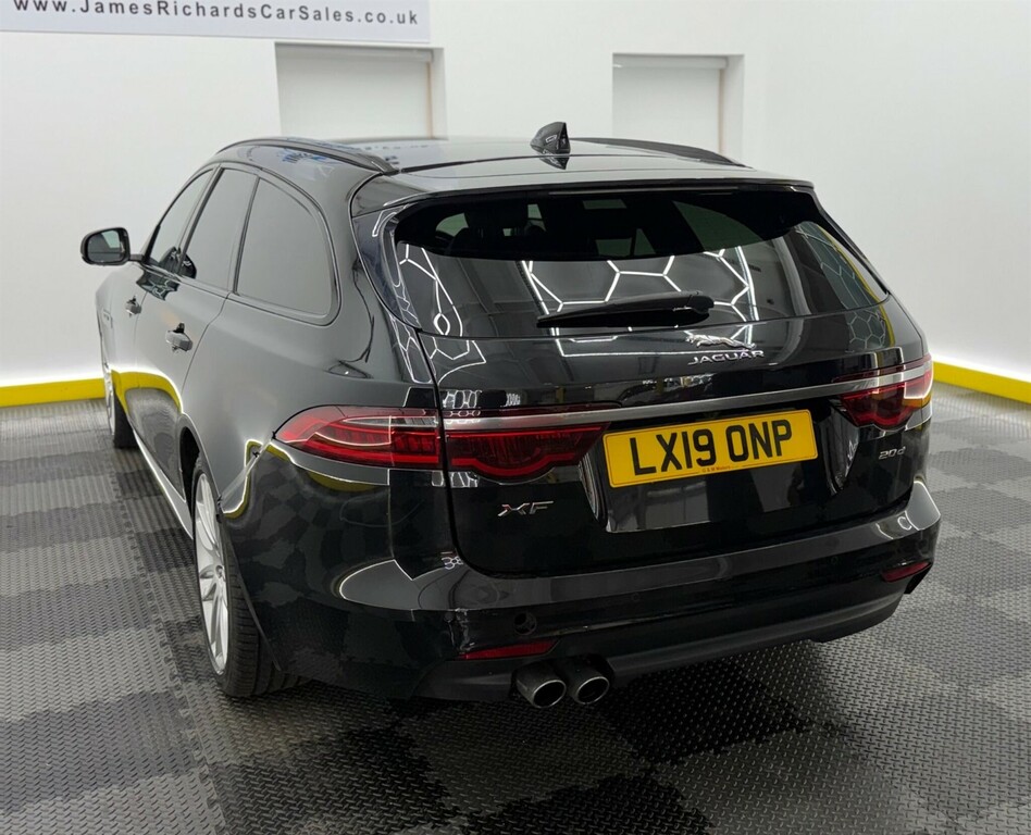 Jaguar XF 2.0D R-sport Sportbrake Euro 6 Ss LX19ONP Black #4