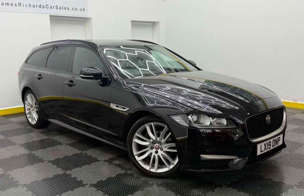 Jaguar XF 2.0D R-sport Sportbrake Euro 6 Ss LX19ONP Black #5