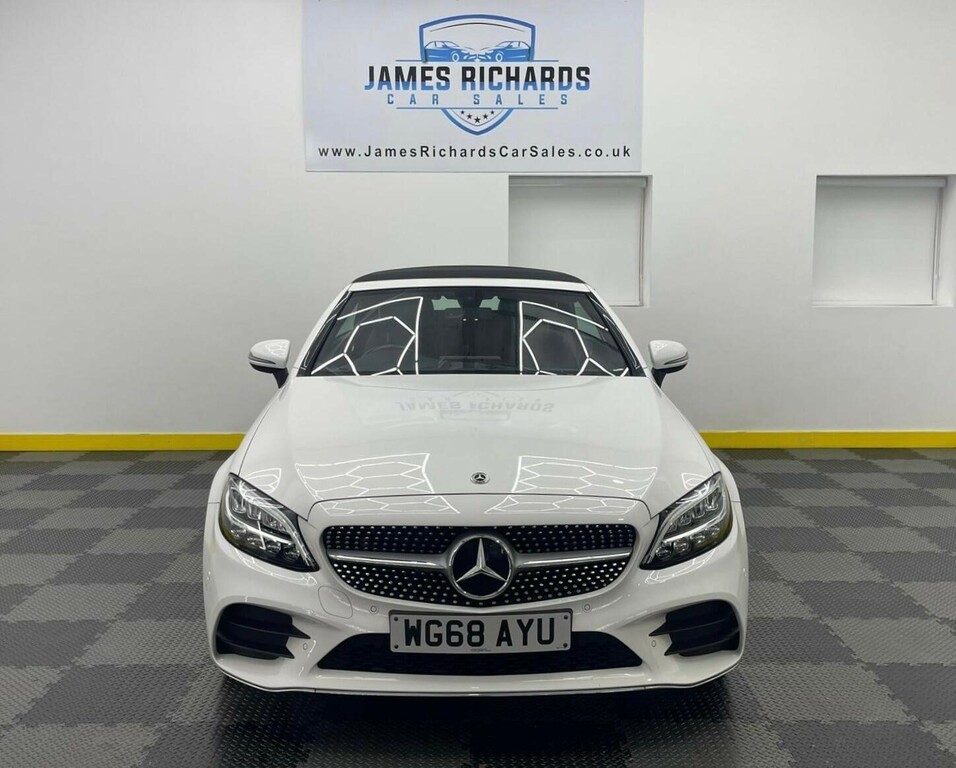 Mercedes-Benz C Class 1.5 Mhev Amg Line Cabriolet G-tronic Euro 6 Ss WG68AYU White #2