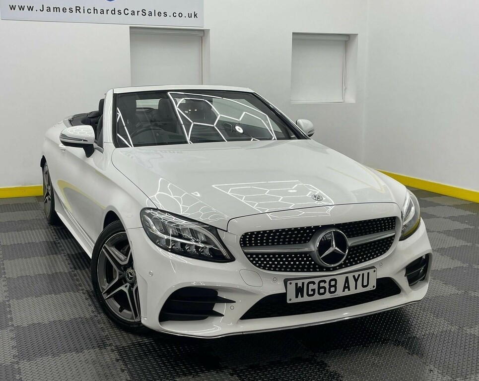 Mercedes-Benz C Class 1.5 Mhev Amg Line Cabriolet G-tronic Euro 6 Ss WG68AYU White #6