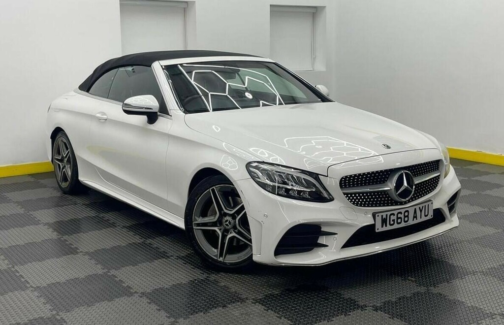 Mercedes-Benz C Class 1.5 Mhev Amg Line Cabriolet G-tronic Euro 6 Ss WG68AYU White #5