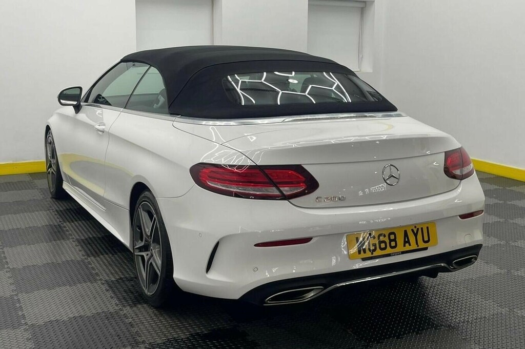 Mercedes-Benz C Class 1.5 Mhev Amg Line Cabriolet G-tronic Euro 6 Ss WG68AYU White #4