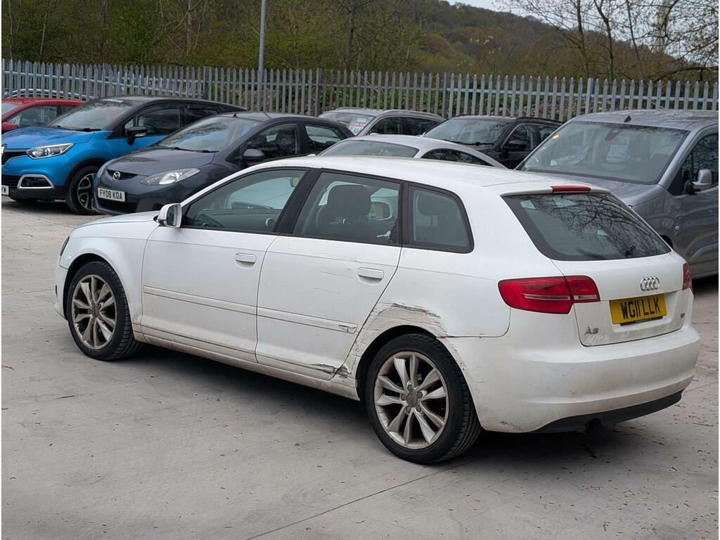 Audi A3 2.0 Tdi Sport Sportback Euro 5 S S White #4