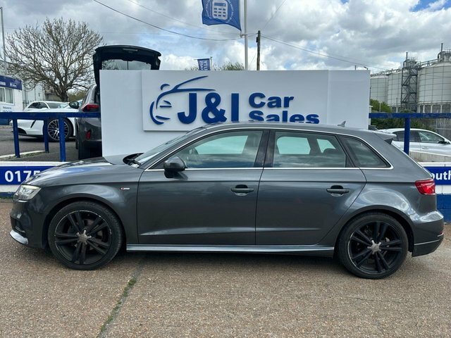 Audi A3 1.6 Tdi S Line Sportback Euro 6 WJ66TYD Grey #3