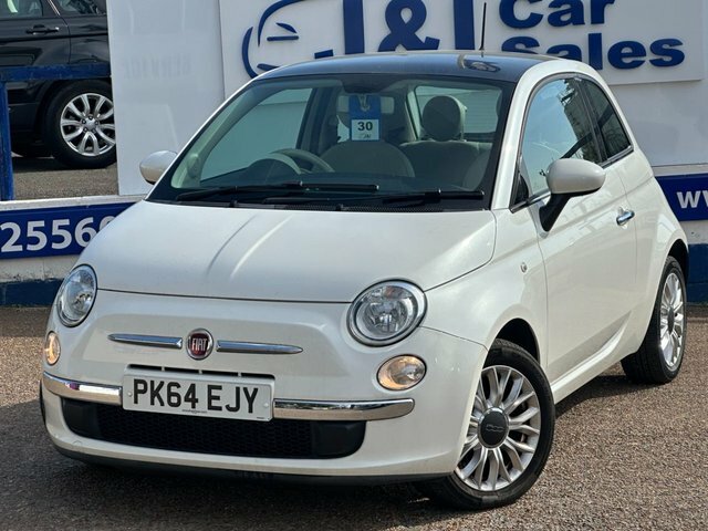 Fiat 500 1.2 Lounge Hatchback Euro 6 S S PK64EJY White #2