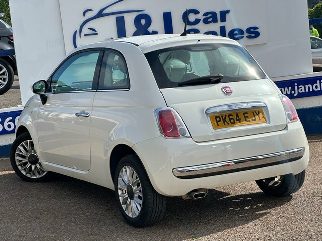 Fiat 500 1.2 Lounge Hatchback Euro 6 S S PK64EJY White #5